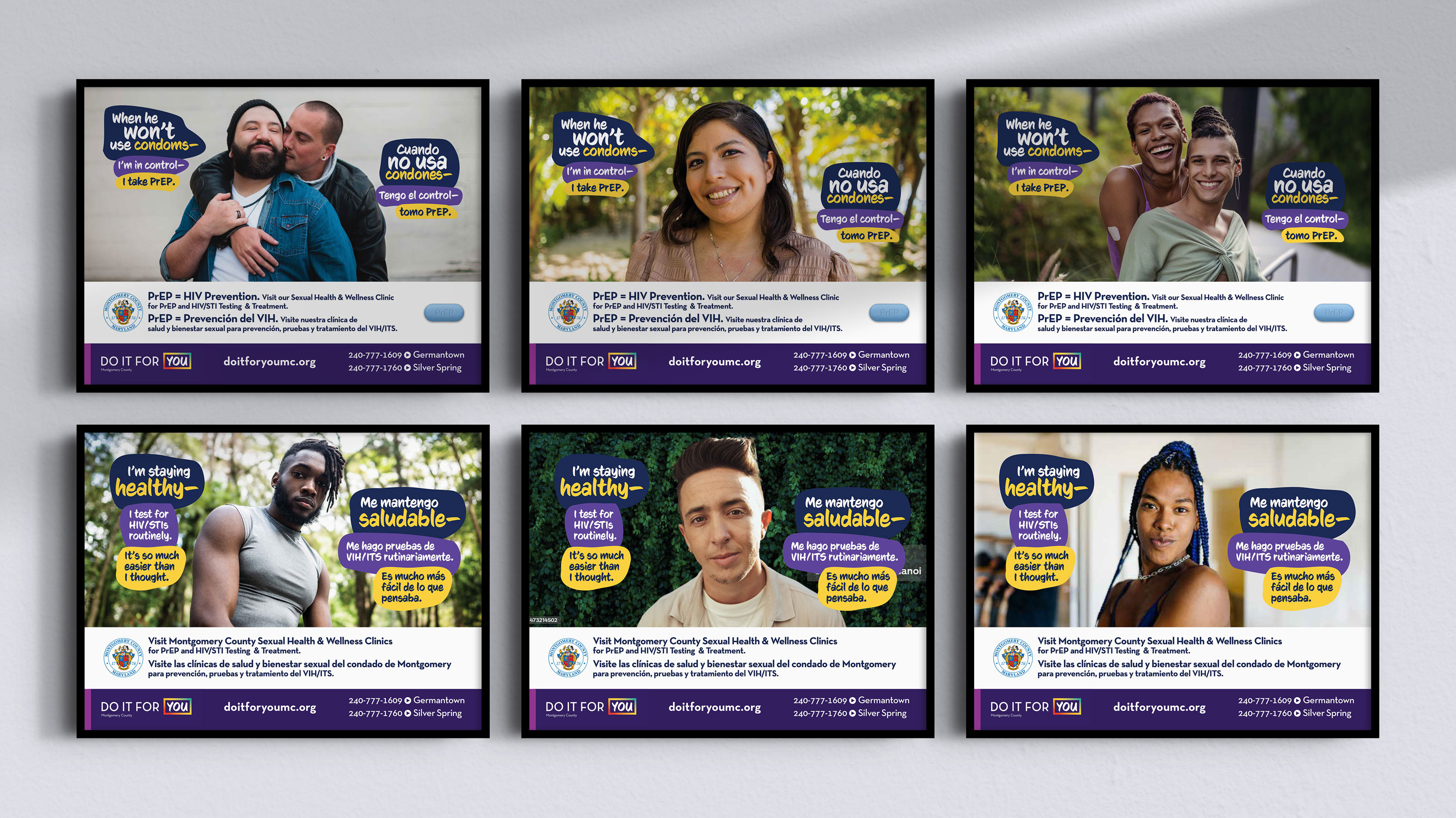 set of six posters